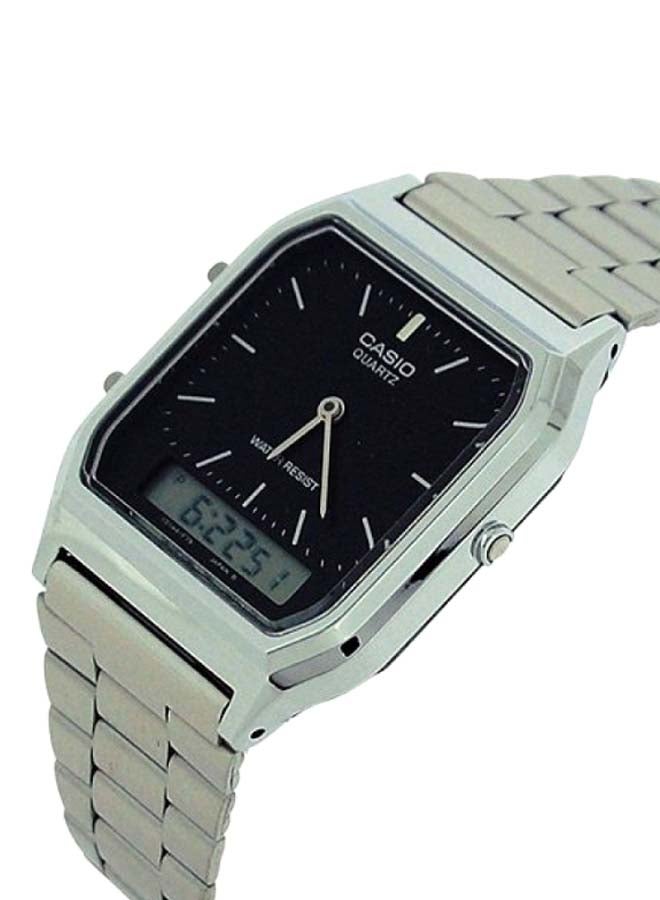 CASIO Vintage Series Analog & Digital Watch AQ230A-1DMQ - 28 mm - Silver - Image 5