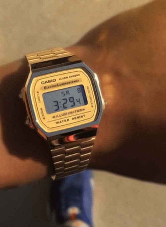 CASIO - Men's Vintage Illuminator Digital Watch A168WG - 36 mm - Gold - Image 1