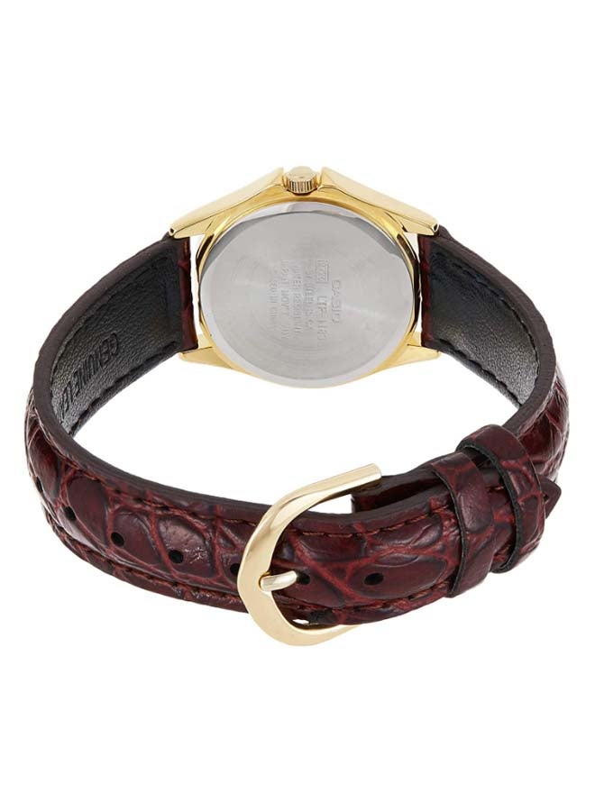 كاسيو ساعة يد إنتايسر بعقارب ومقاومة للماء طراز LTP-1183Q-7ADF - مقاس 32 مم - لون أسود للنساء - Image 2