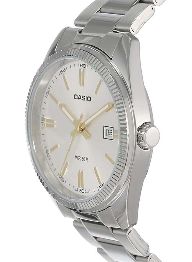 CASIO Men's Stainless Steel Analog Quartz Watch Set MTP/LTP-1302D-7A2 - 30 mm - Silver - Image 4