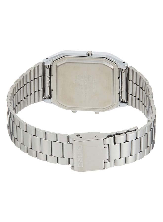 CASIO Vintage Series Analog & Digital Watch AQ230A-1DMQ - 28 mm - Silver - Image 4