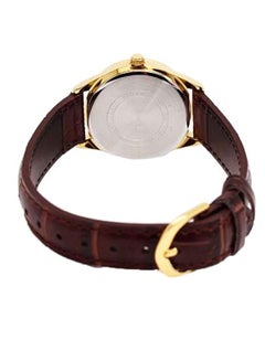 CASIO Men's Leather Quartz Analog Watch LTP-V005GL-7AUDF - 30 mm - Brown  - Image 2