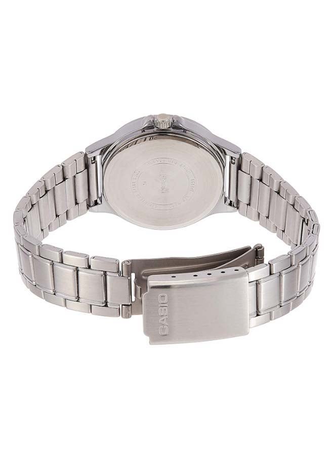 كاسيو ساعة يد إنتيسر كوارتز بعقارب طراز LTP-V300D-4AUDF - 33 مم - فضي للنساء - Image 2