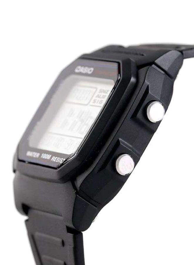 Boys' Resin Digital Quartz Watch W-800H-1AVDF - 37 mm - Black - v1618928133/N11943564A_4