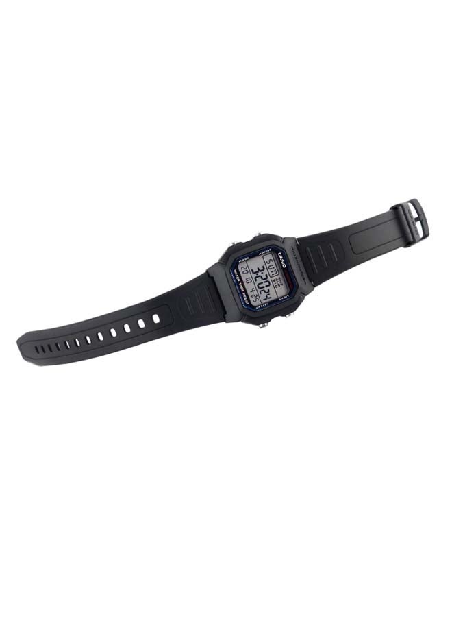 Boys' Resin Digital Quartz Watch W-800H-1AVDF - 37 mm - Black - v1618928134/N11943564A_3