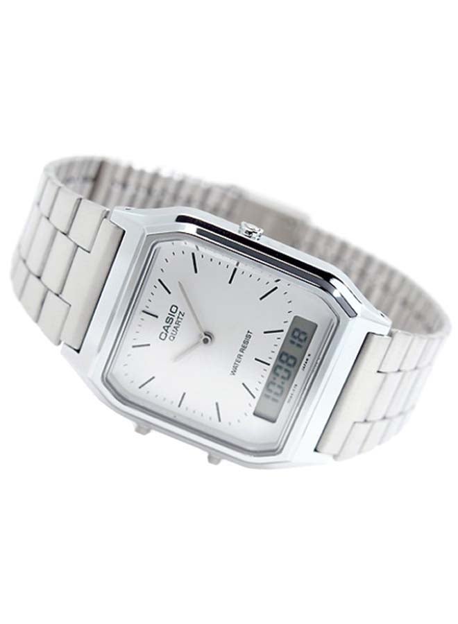 CASIO Men's Vintage Analog & Digital Watch Aq230a-7D - 39 mm - Silver - Image 2