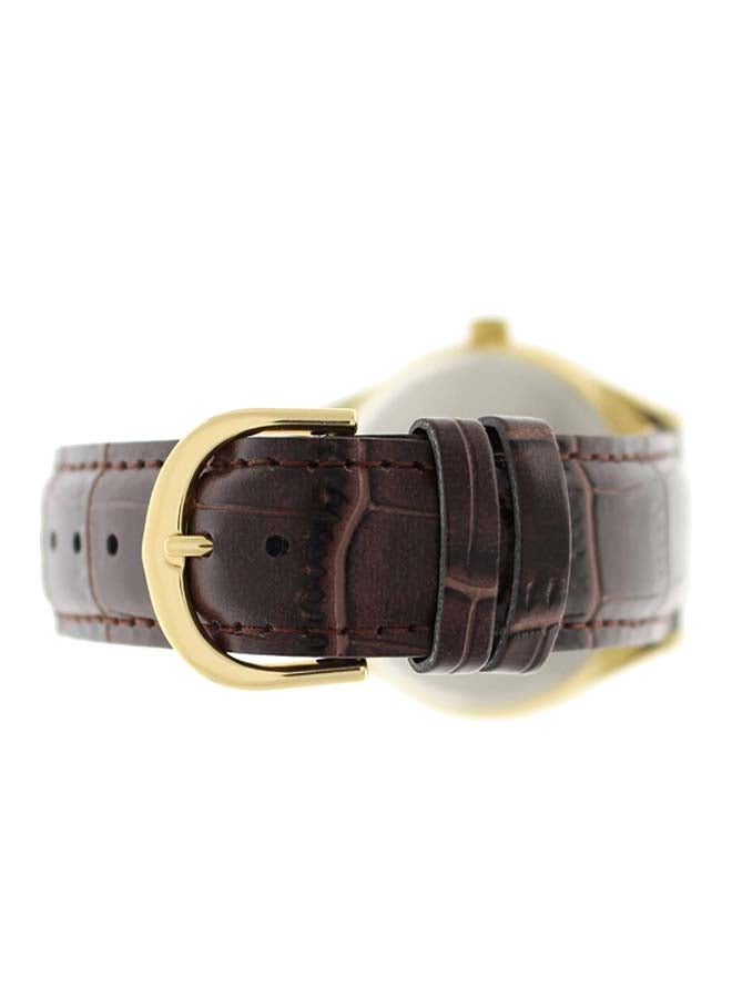 كاسيو ساعة يد رسمية بعقارب طراز MTP-V004GL-9A - قياس 40 مم - لون بني للرجال - Image 4