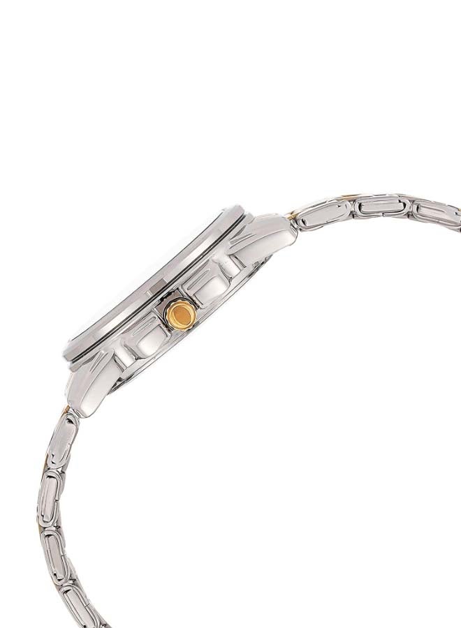 كاسيو ساعة يد بعقارب ومقاومة للماء طراز LTP1314SG-1A - مقاس 34 مم - فضي/ذهبي للنساء - Image 4