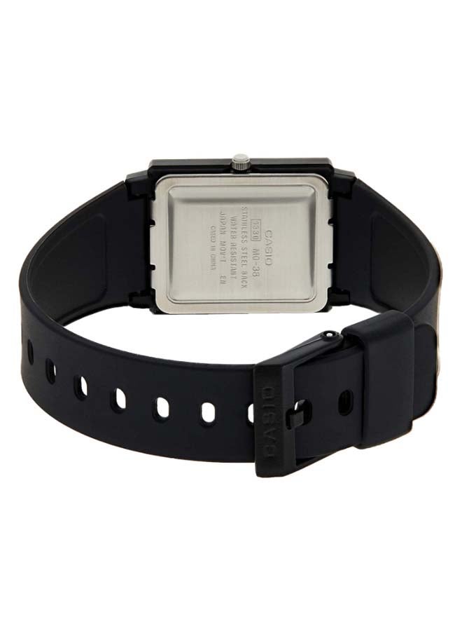 كاسيو ساعة رسمية أنالوج MQ38-1A - 27 مم - أسود - Image 2