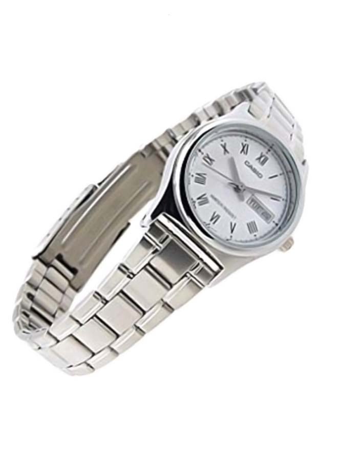 CASIO Women's Water Resistant Analog Watch LTP-V006D-7B - 25 mm - Silver - Image 4