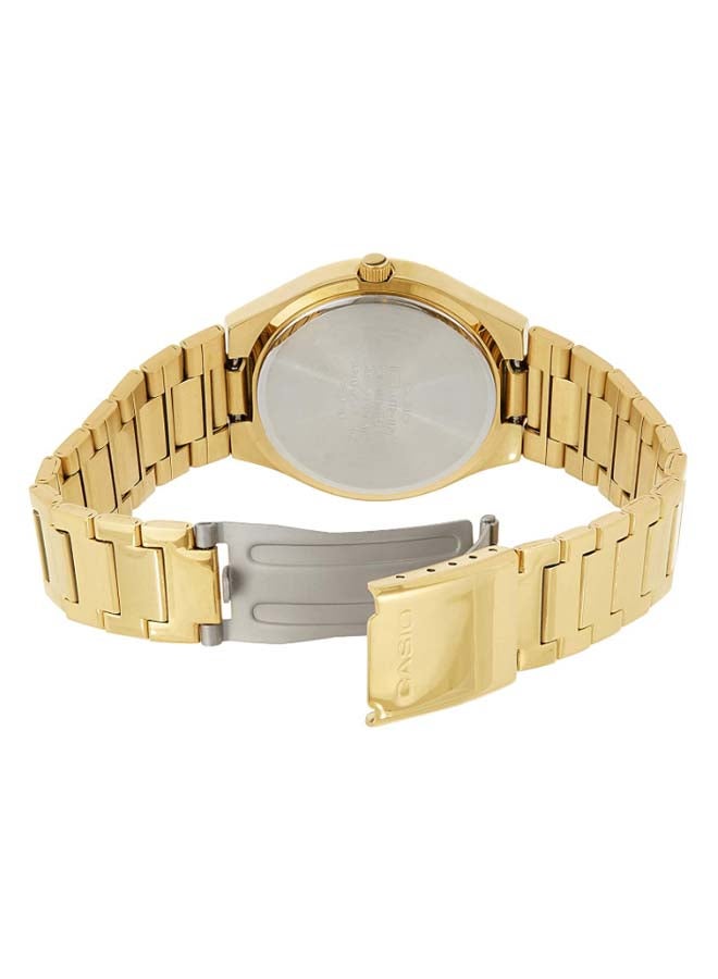 كاسيو ساعة يد إنتايسر بعقارب مقاومة للماء بسوار من الإستانلس ستيل طراز MTP-1170N-7A - قياس 36 مم - ذهبي للرجال - Image 4