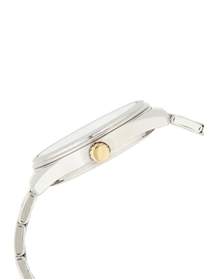 كاسيو ساعة يد بعقارب ومقاومة للماء طراز MTP-1302SG-7A - قياس 39 مم - فضي/ذهبي للرجال - Image 4