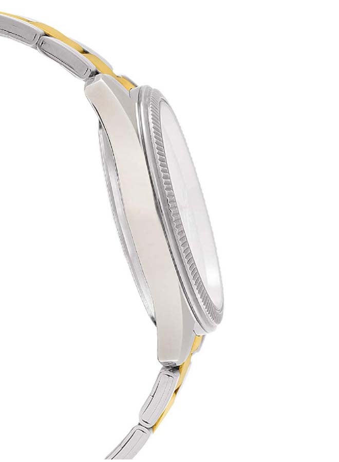 كاسيو ساعة يد بعقارب ومقاومة للماء طراز MTP-1302SG-7A - قياس 39 مم - فضي/ذهبي للرجال - Image 5