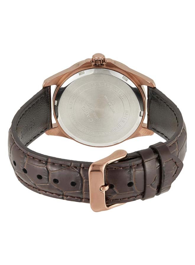 CASIO Men's Water Resistant Analog Watch MTP-1384L-7A - 41 mm - Brown - Image 2