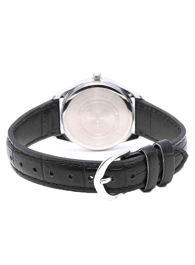 CASIO Girls' Women's Leather Analog Watch LTP-V005L-7B - 28.2 mm - Image 3