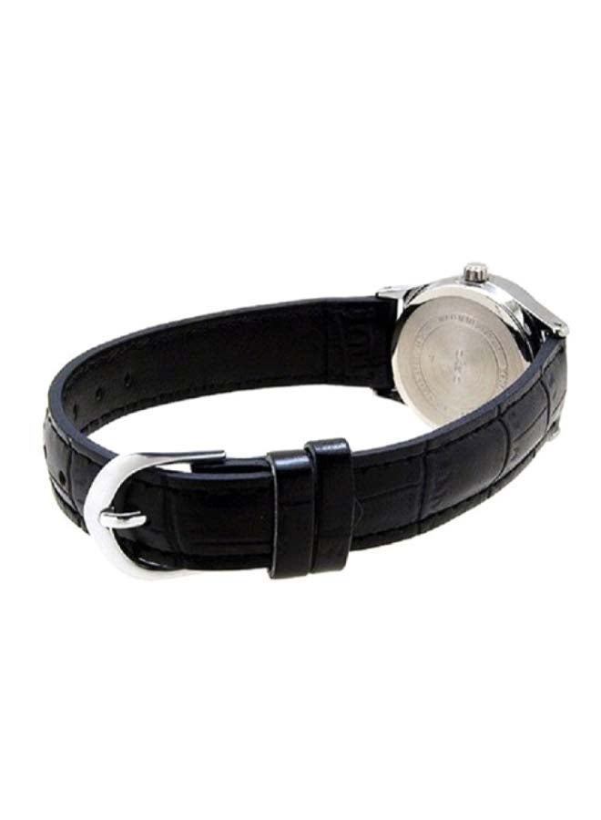 CASIO Girls' Women's Leather Analog Watch LTP-V005L-7B - 28.2 mm - Image 4