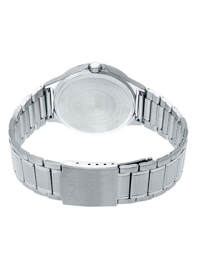 كاسيو ساعة يد بعقارب وسوار من الإستانلس ستيل طراز MTP-V300D-1AUDF - 40 مم - فضي للرجال - Image 4