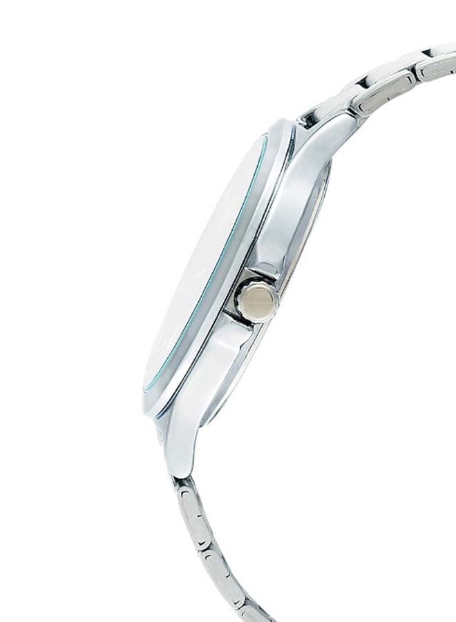 كاسيو ساعة يد بعقارب وسوار من الإستانلس ستيل طراز MTP-V300D-1AUDF - 40 مم - فضي للرجال - Image 5