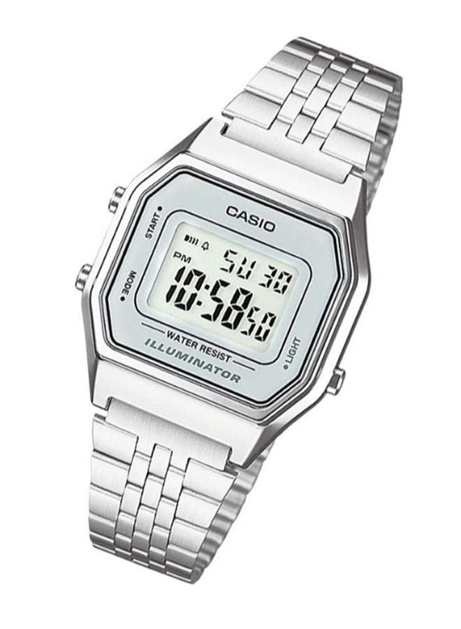 CASIO Women's Illuminator Digital Watch LA680WA-7DF - 29 mm - Silver  - Image 4