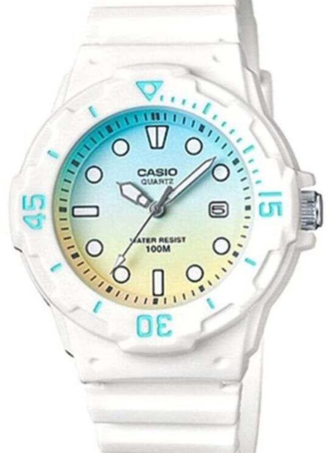 كاسيو ساعة يد شبابية بعقارب طراز LRW-200H-2E2DF مقاس 39 مم - لون أبيض للنساء - Image 2
