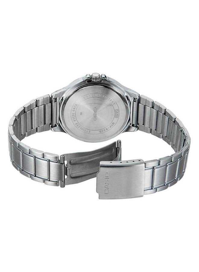 كاسيو ساعة يد كرونوغراف مقاومة للماء طراز LTP-V300D-7A - مقاس 33 مم - لون فضي للنساء - Image 4