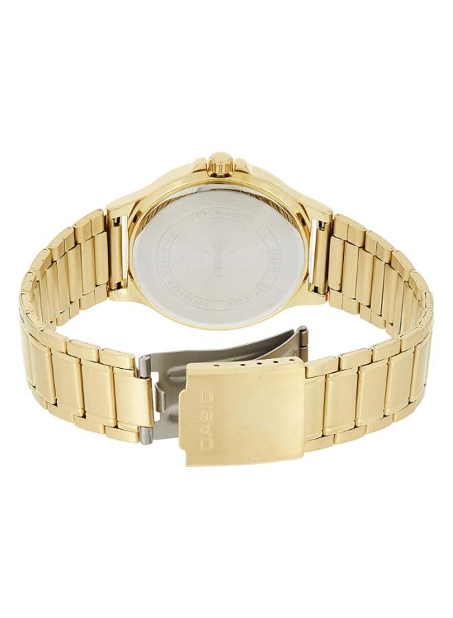 CASIO Men's Stainless Steel Chronograph Watch MTP-V300G-1ADF - 42 mm - Gold - Image 3