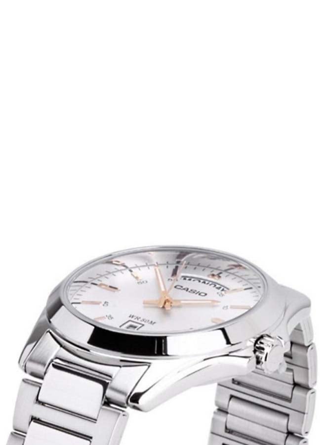 CASIO Men's Stainless Steel Analog Watch MTP-1370D-7A2VEF - 40 mm - Silver - Image 3