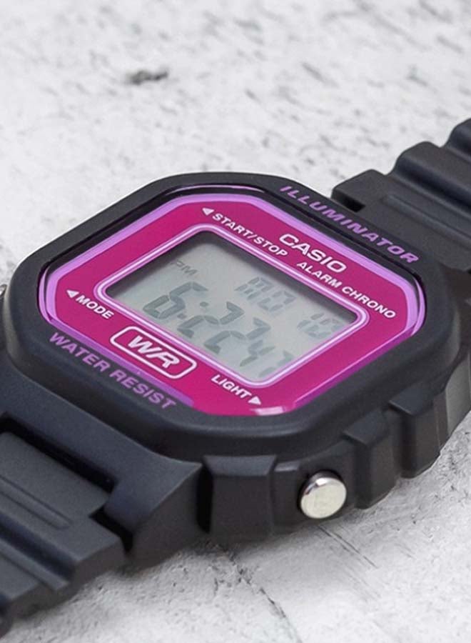 CASIO Women's Illuminator Digital Watch LA-20WH-4A - 30 mm - Black - Image 4