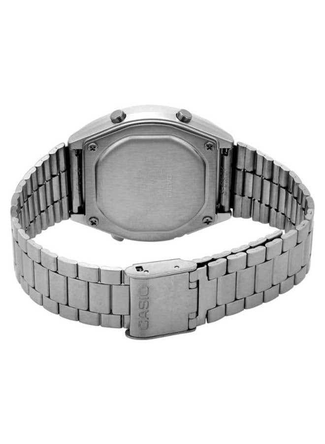 كاسيو ساعة يد رقمية بسوار من الإستانلس ستيل طراز B640WD-1AV - قياس 35 مم - لون فضي للنساء - Image 2