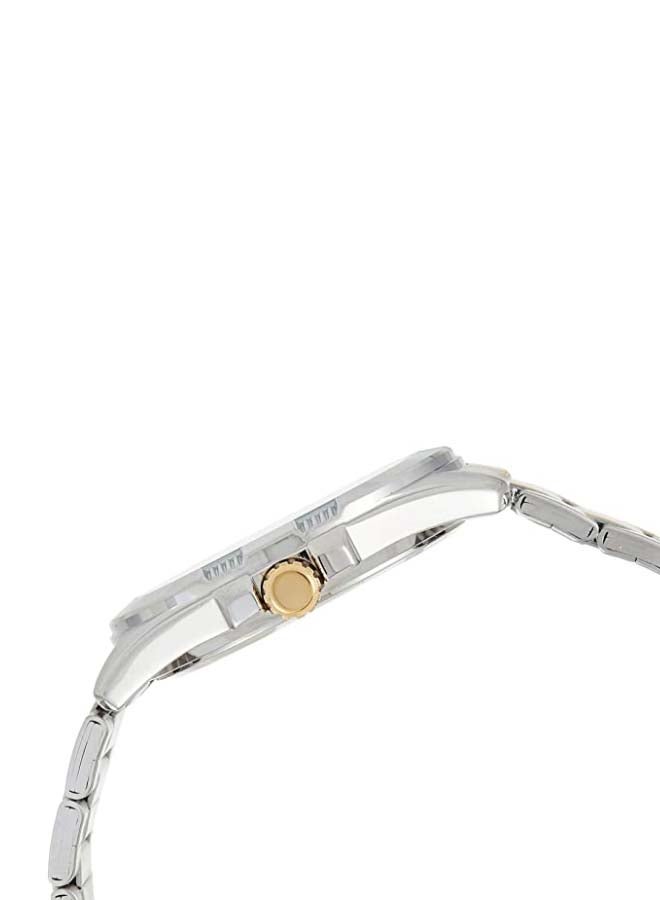 كاسيو ساعة يد بعقارب وسوار من الإستانلس ستيل طراز MTP-1308SG-7A - قياس 44 مم - فضي/ذهبي للرجال - Image 3