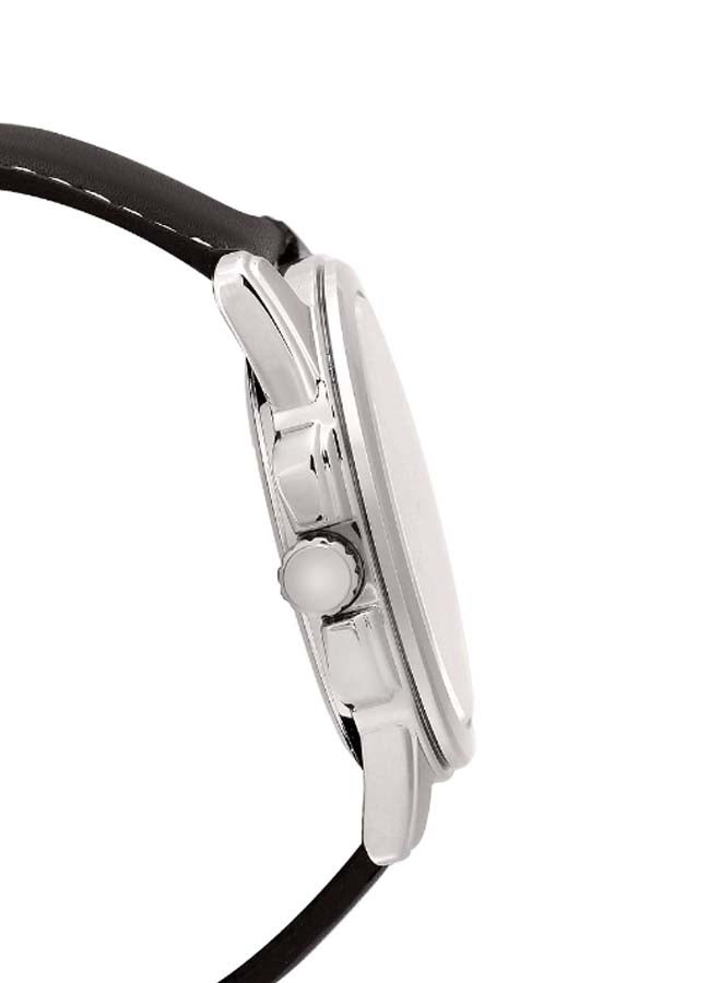CASIO Men's Leather Analog Watch MTP-1314L - Image 4