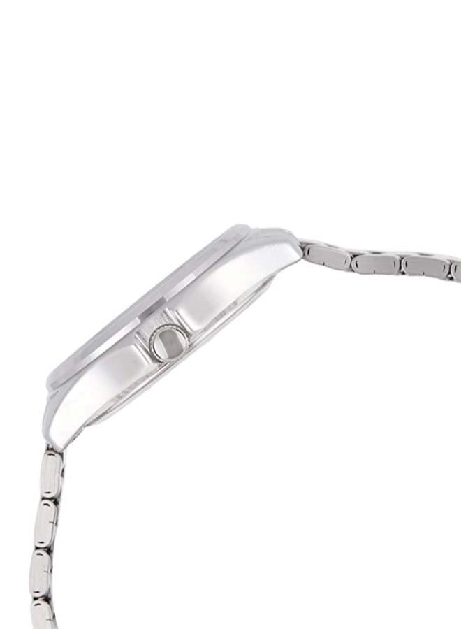 كاسيو ساعة يد بعقارب وسوار من الإستانلس ستيل طراز MT/ 1183A-2A - قياس 37 مم - لون فضي للرجال - Image 3