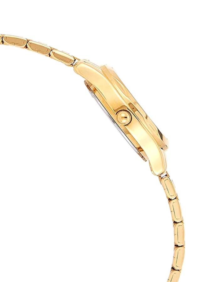 كاسيو ساعة يد بعقارب وسوار من الإستانلس ستيل طراز LTP-1275G-9 - قياس 26 مم - لون ذهبي للنساء - Image 4