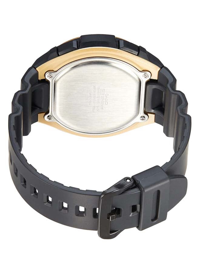 كاسيو ساعة يد رقمية بسوار من السيليكون طراز AE-3000W-9AVDF - 56 مم - أسود للرجال - Image 3