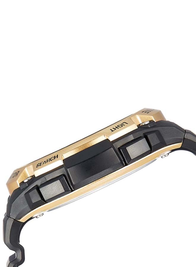 كاسيو ساعة يد رقمية بسوار من السيليكون طراز AE-3000W-9AVDF - 56 مم - أسود للرجال - Image 4