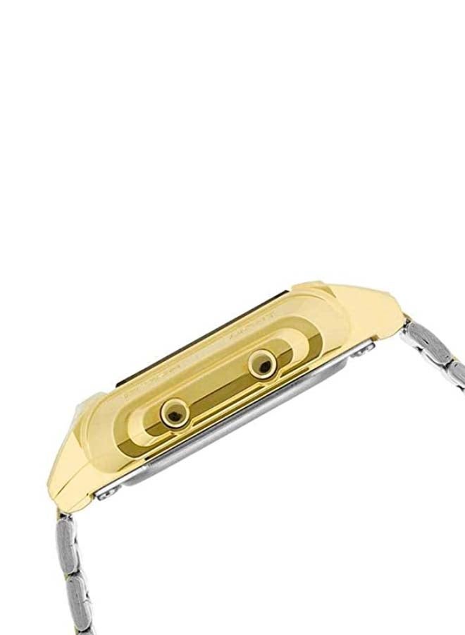 Men's Data Bank Digital Watch DB-360G-9ADF - 43 mm - Gold