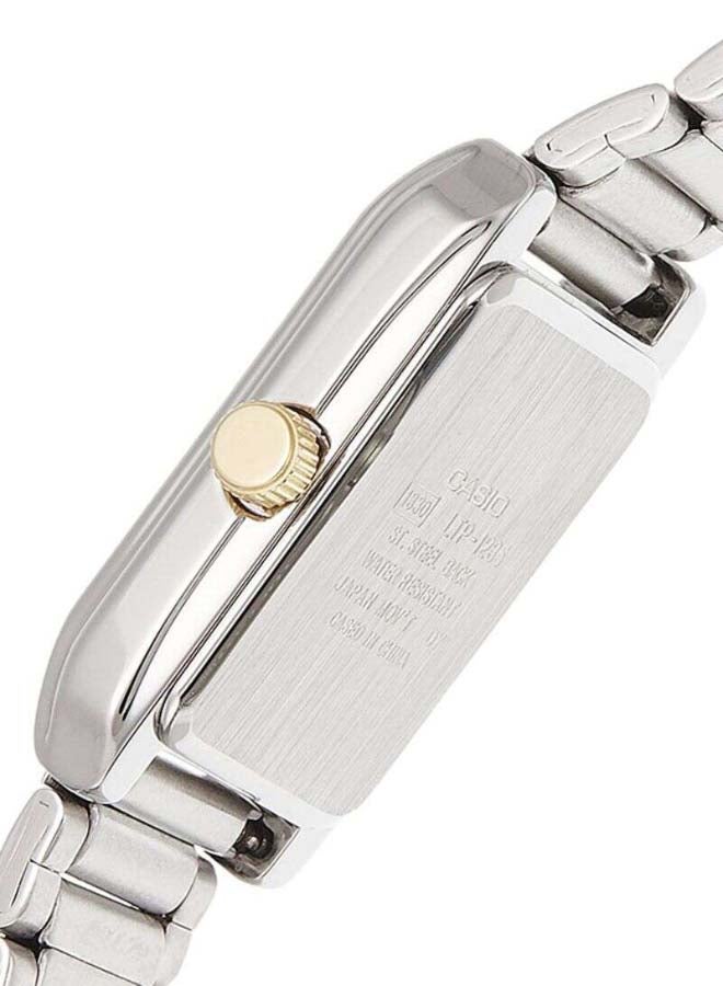 كاسيو ساعة يد إنتايسر بعقارب مقاومة للماء طراز LTP-1235SG-7A - قياس 31 مم - فضي/ذهبي للنساء - Image 4