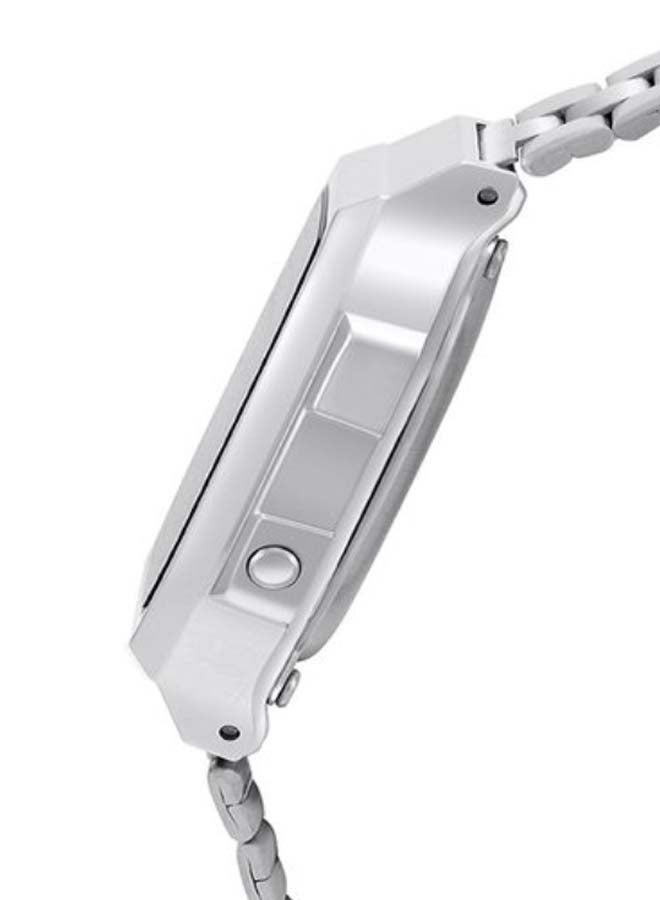 كاسيو ساعة يد رقمية كلاسيكية طراز A168WA-1 - مقاس 32 مم - لون فضي للرجال - Image 4