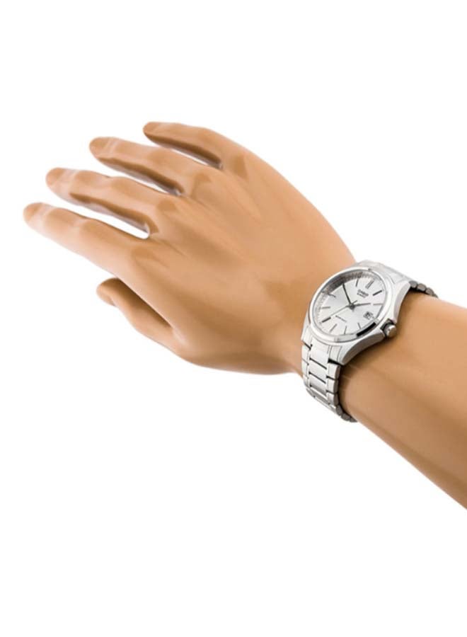 كاسيو ساعة يد بعقارب وسوار من الإستانلس ستيل طراز LTP-1183A-7A - قياس 29 مم - لون فضي للنساء - Image 5