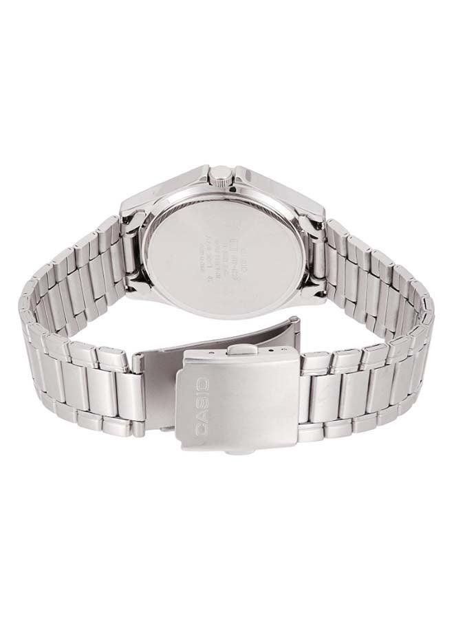 كاسيو ساعة يد فاخرة بعقارب طراز MTP-1239D-7A - 39 مم - فضي للرجال - Image 2