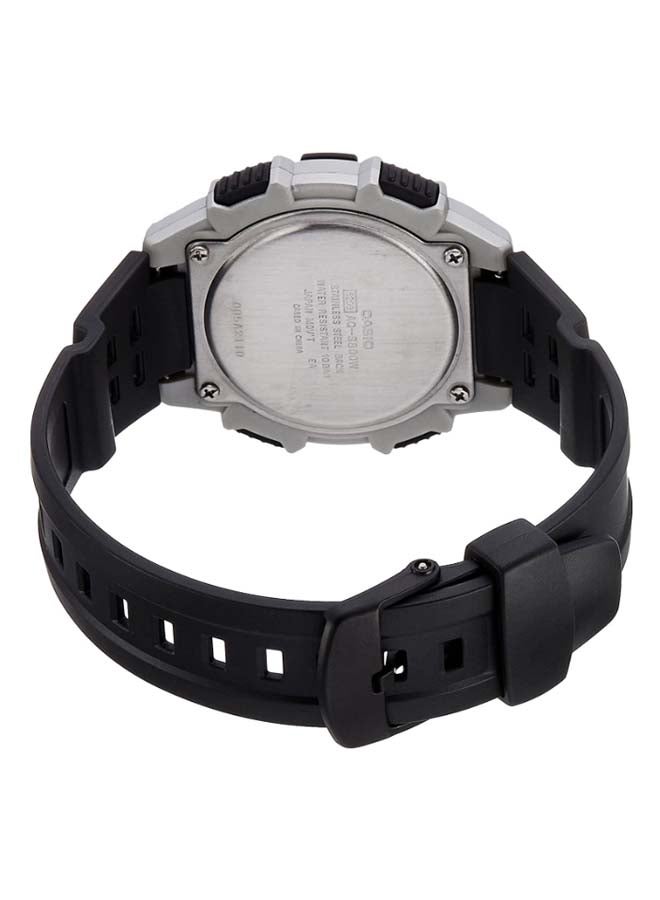 كاسيو ساعة يد رقمية/بعقارب وسوار من السيليكون طراز AQ800W-1EVDF للرجال - Image 2