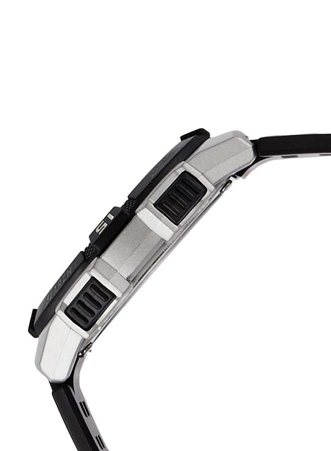 كاسيو ساعة يد رقمية/بعقارب وسوار من السيليكون طراز AQ800W-1EVDF للرجال - Image 3