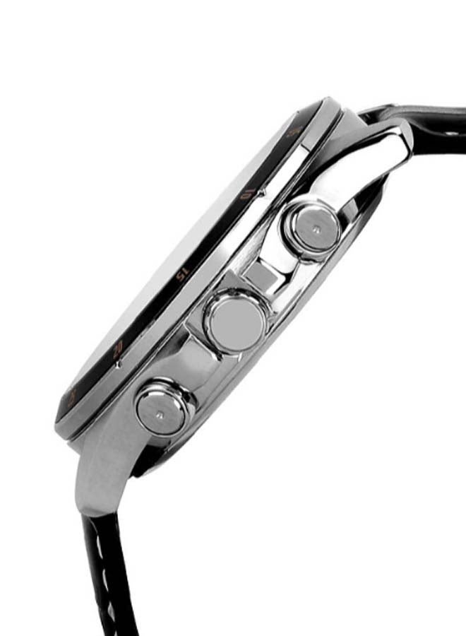 CASIO Men's Leather Analog Wrist Watch MTP-1374L -1AV - 35 mm - Black - Image 3