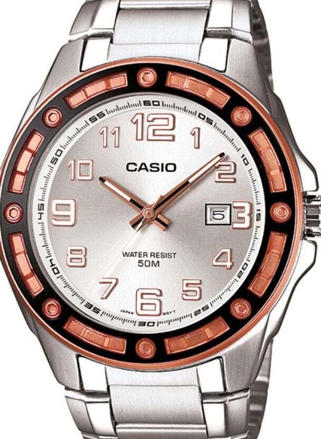 كاسيو ساعة يد بعقارب مقاومة للماء طراز MTP-1347D-7AVDF للرجال - Image 2