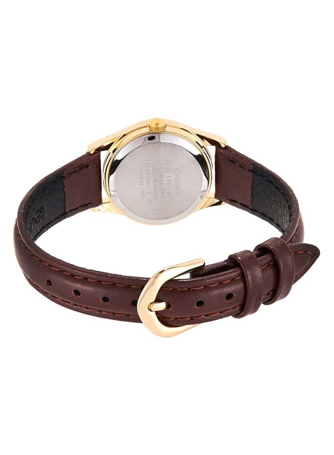 CASIO - Women's Water Resistant Analog Watch LTP-1094Q-7B6RDF - 23 mm - Brown - Image 1