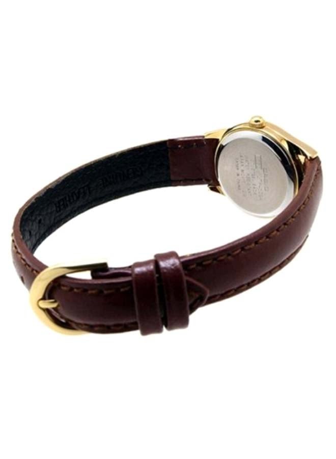 CASIO - Women's Water Resistant Analog Watch LTP-1094Q-7B6RDF - 23 mm - Brown - Image 1