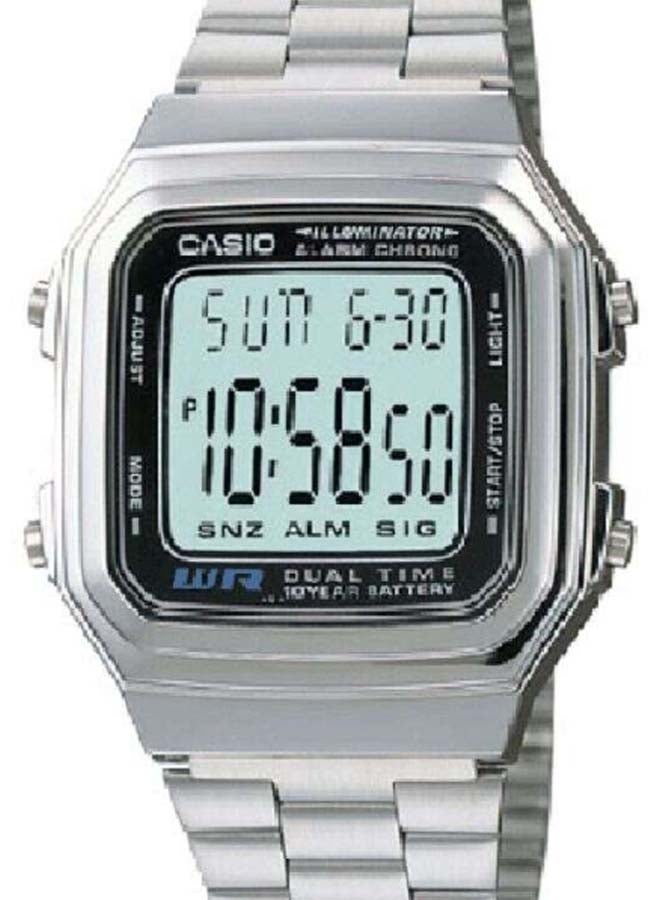 CASIO Men's Stainless Steel Digital Watch A179W-1ADG  - Image 4
