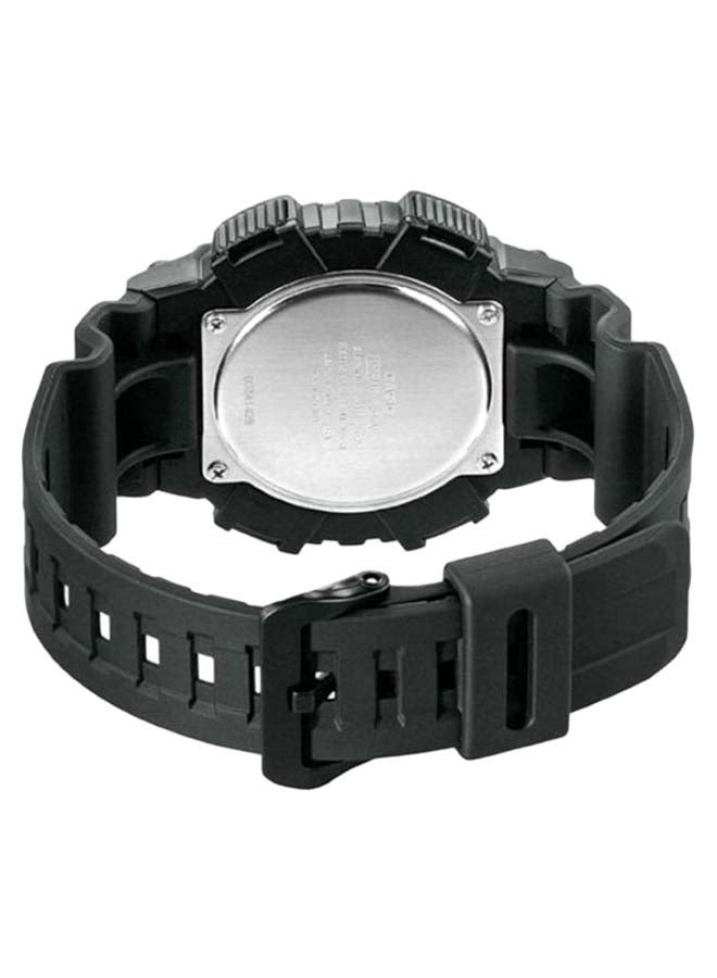 كاسيو ساعة يد بعقارب وسوار من الراتينج طراز AQ-S810W-1A2 - قياس 47 مم - لون أسود للرجال - Image 2