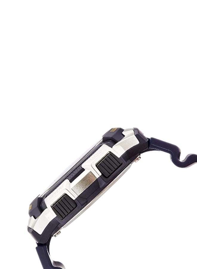 كاسيو ساعة يد رقمية مقاومة للماء طراز AE-1000W-2AVEF - مقاس 44 مم - لون أزرق للرجال - Image 4