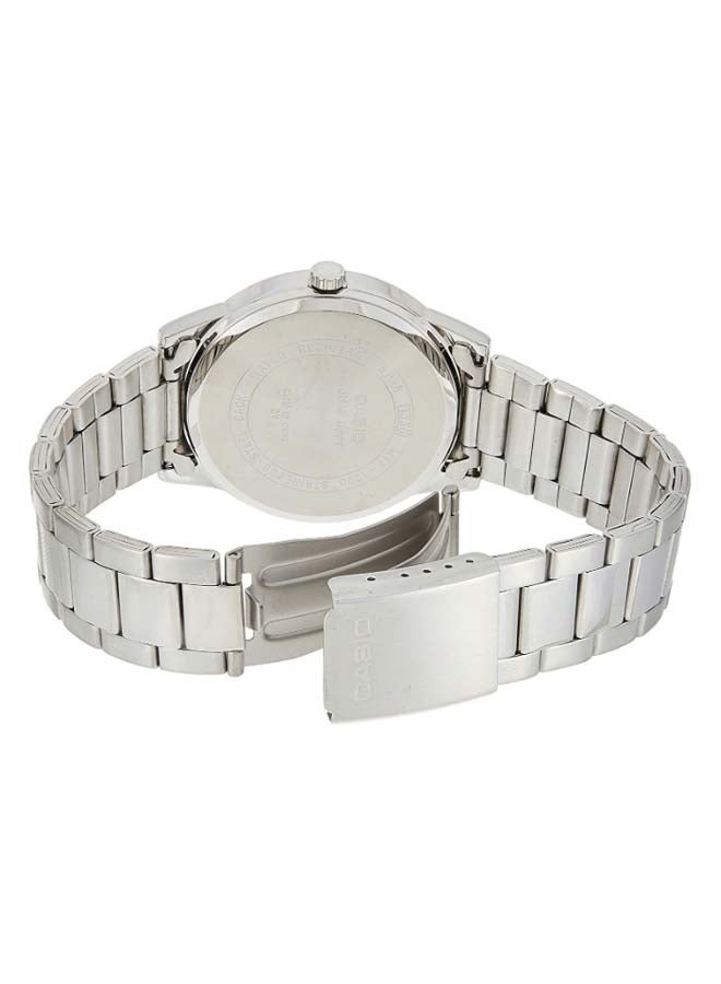 كاسيو ساعة يد معدنية بعقارب طراز MTP1303D-1AV - 40 مم - فضي للرجال - Image 3